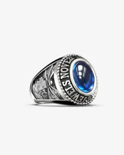 ANELLO CELEBRATIVO OVALE PERSONALIZZABILE IN ARGENTO