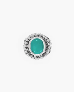 ANELLO CELEBRATIVO OVALE PERSONALIZZABILE IN ARGENTO