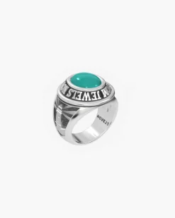 ANELLO CELEBRATIVO OVALE PERSONALIZZABILE IN ARGENTO