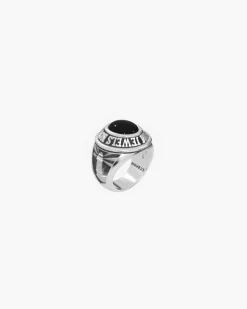 ANELLO CELEBRATIVO OVALE MINI PERSONALIZZABILE IN ARGENTO