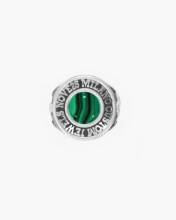 ANELLO CELEBRATIVO TONDO PERSONALIZZABILE IN ARGENTO