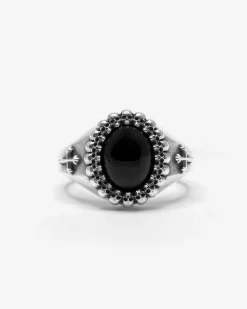 ANELLO CHEVALIER BLACK FATE CON TESCHI E CROCI GOTICHE