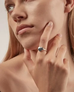 ANELLO CHEVALIER CUORE IN ARGENTO