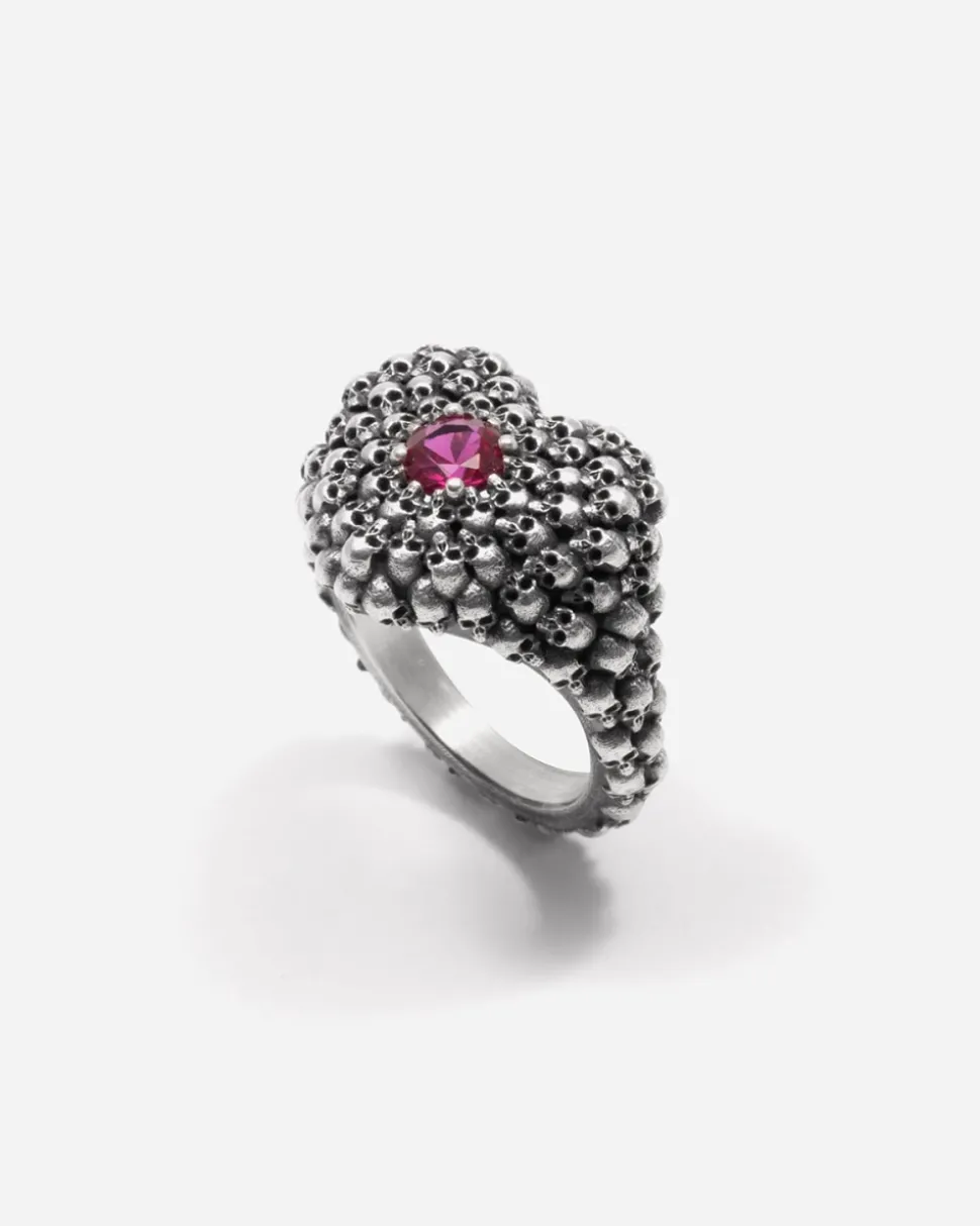 ANELLO CHEVALIER HEARTBRAKER CON TESCHI