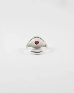 ANELLO CHEVALIER LOVE PROMISE IN ARGENTO CON BRILLANTE A CUORE