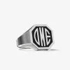 ANELLO CHEVALIER OTTAGONO CON INCISIONE PERSONALIZZATA