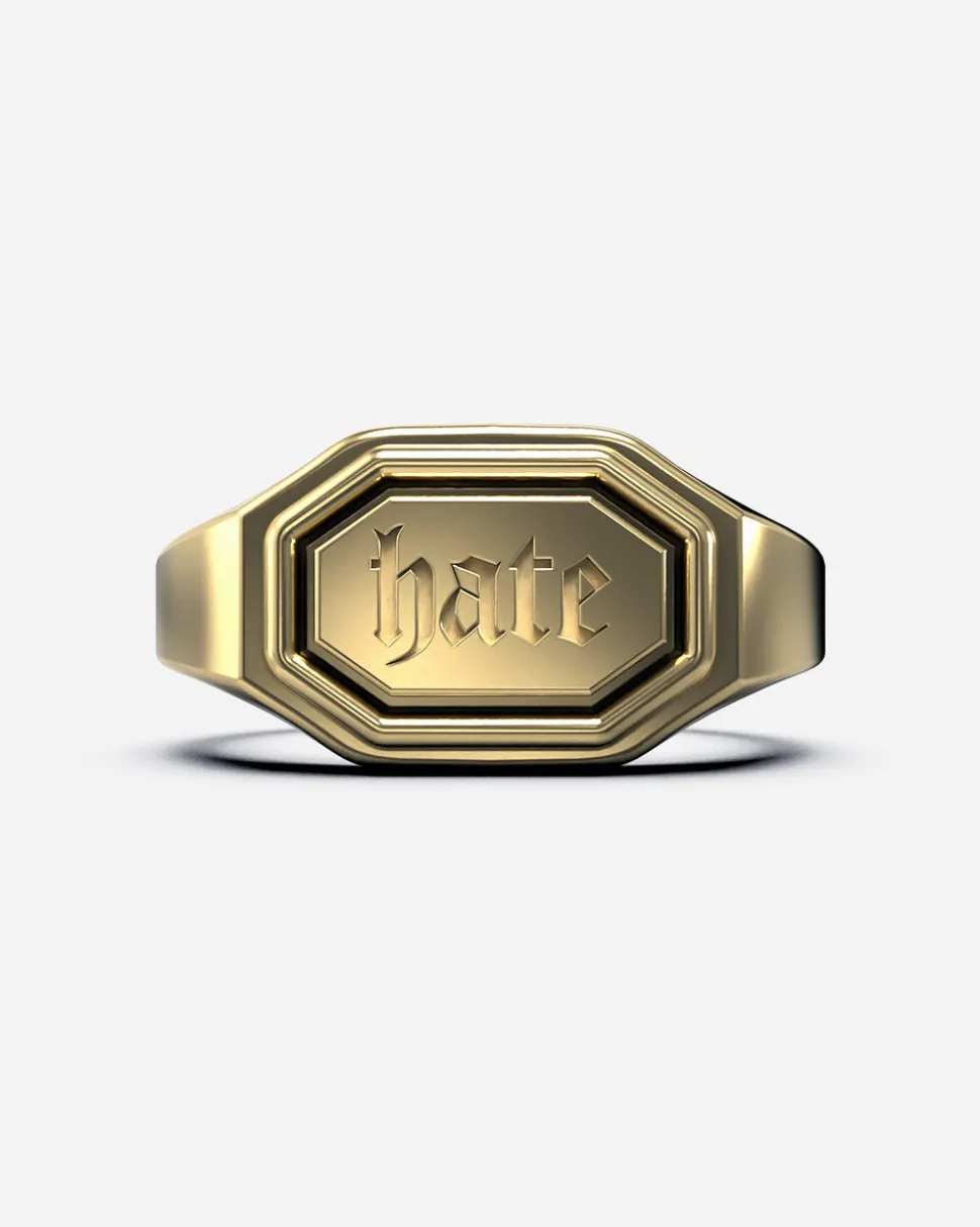 ANELLO CHEVALIER OTTAGONO ORIZZONTALE BALANCE IN ARGENTO PERSONALIZZABILE