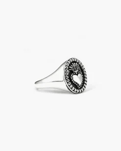 ANELLO CHEVALIER OVALE CUORE EX-VOTO