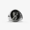 ANELLO CHEVALIER OVALE NETTUNO BOLOGNA FC IN ARGENTO PERSONALIZZABILE