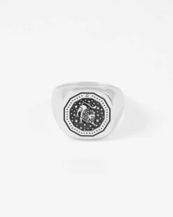 ANELLO CHEVALIER QUADRATO PERSONALIZZABILE CON SEGNI ZODIACALI