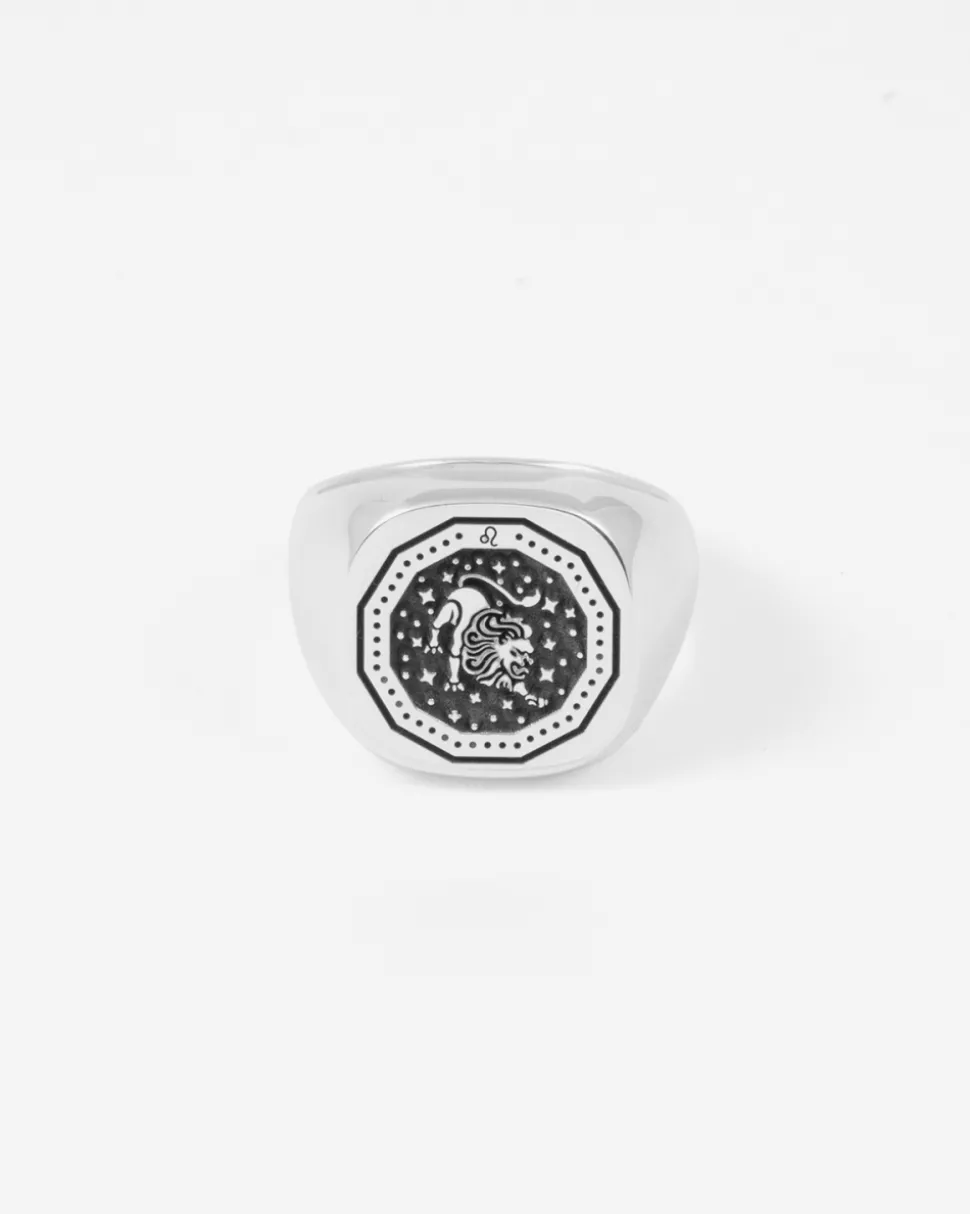 ANELLO CHEVALIER QUADRATO PERSONALIZZABILE CON SEGNI ZODIACALI