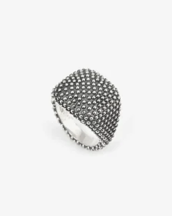 ANELLO CHEVALIER QUADRATO PUNTINATO