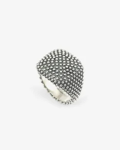 ANELLO CHEVALIER QUADRATO PUNTINATO DA MIGNOLO