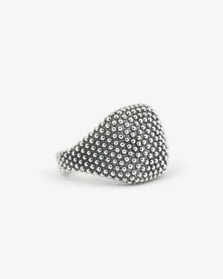 ANELLO CHEVALIER QUADRATO PUNTINATO DA MIGNOLO