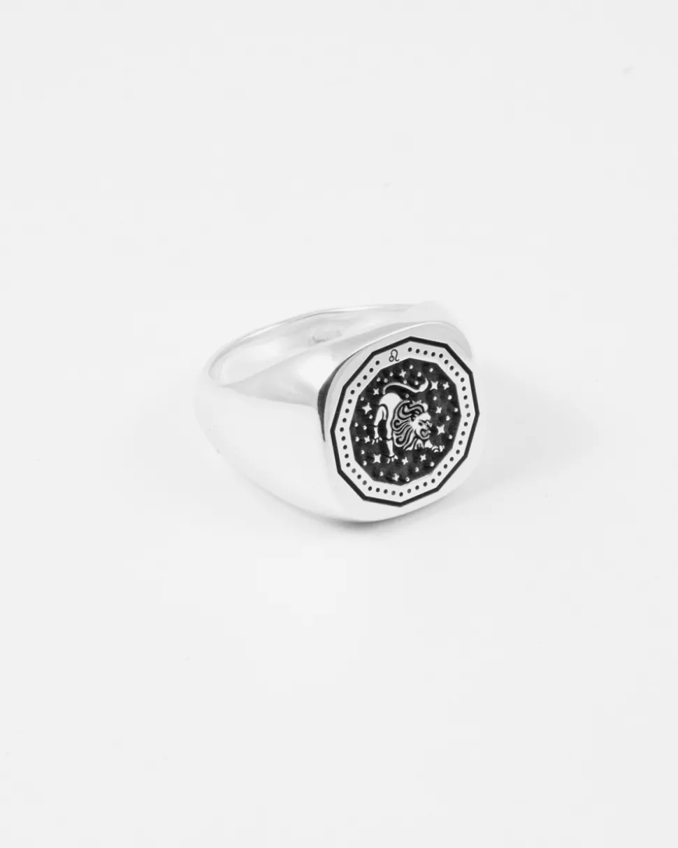 ANELLO CHEVALIER QUADRATO PERSONALIZZABILE CON SEGNI ZODIACALI