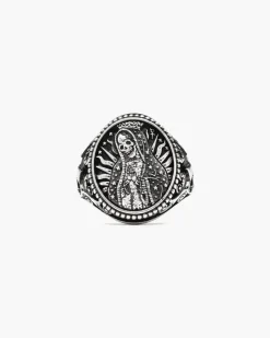 ANELLO CHEVALIER SANTA MUERTE IN ARGENTO