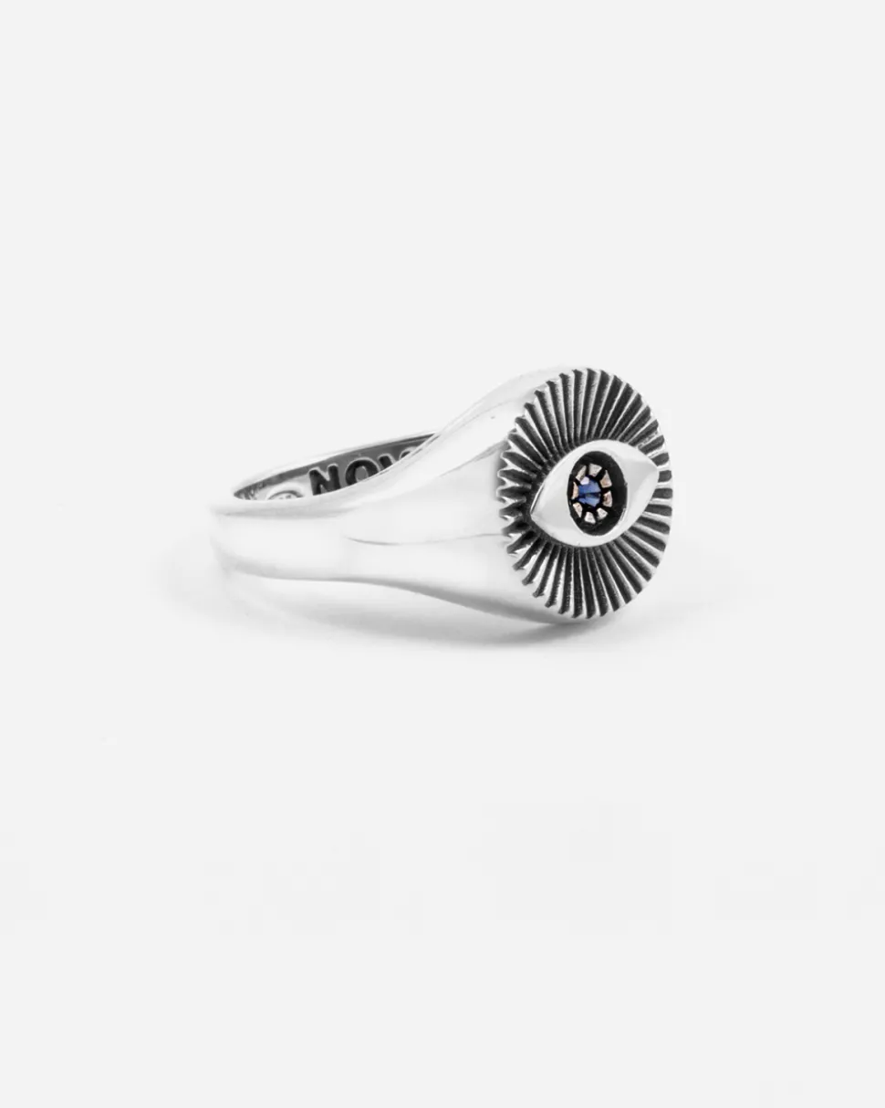 ANELLO CHEVALIER TERZO OCCHIO IN ARGENTO CON BRILLANTE