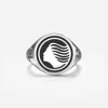 ANELLO CHEVALIER TONDO CON LOGO DEA ATALANTA IN ARGENTO PERSONALIZZABILE