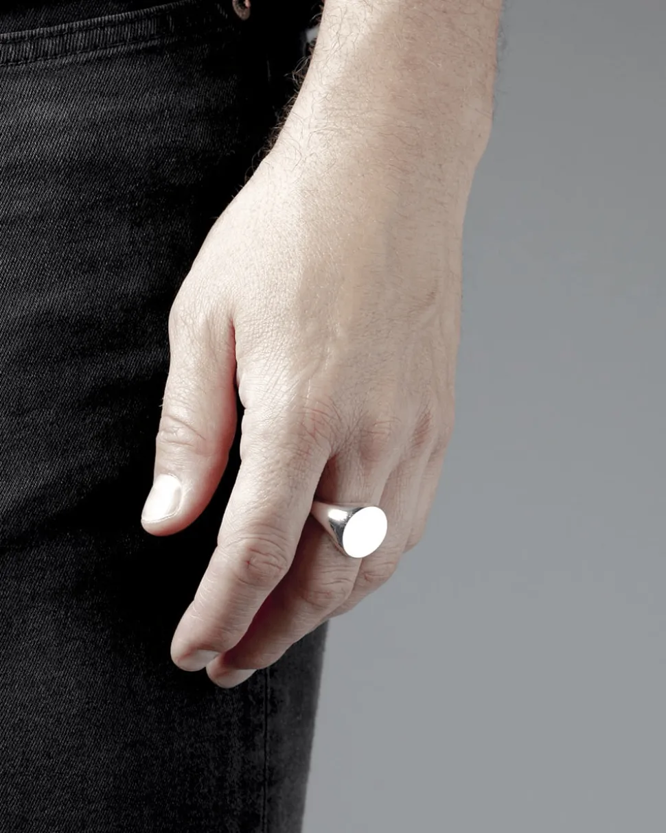 ANELLO CHEVALIER TONDO CON INCISIONE PERSONALIZZATA