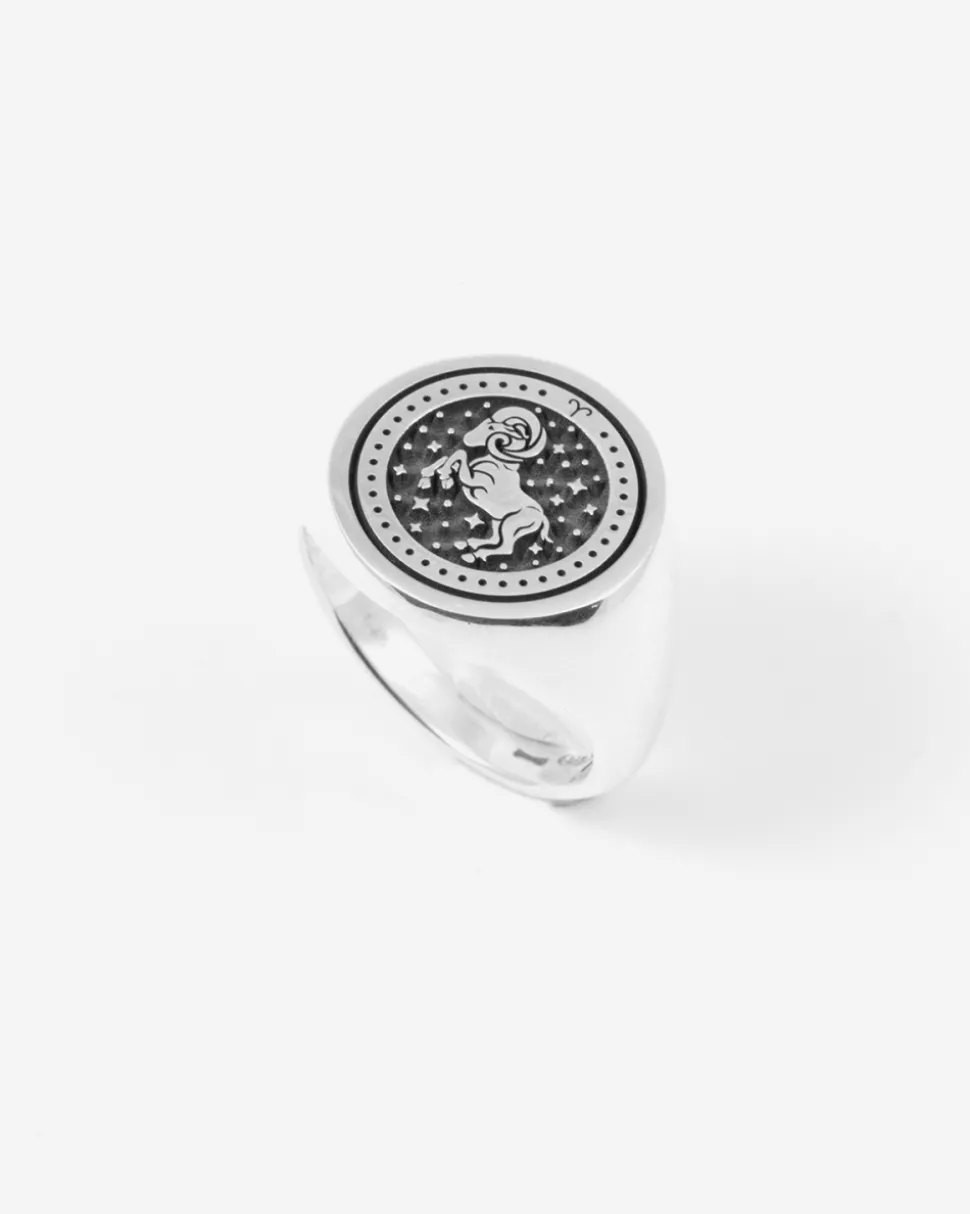 ANELLO CHEVALIER TONDO PERSONALIZZABILE CON SEGNI ZODIACALI