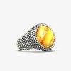ANELLO CHEVALIER TONDO PUNTINATO CON PIETRA PERSONALIZZABILE