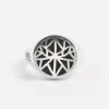 ANELLO CHEVALIER TONDO SIGNATURE SOLOMOSTRY IN ARGENTO