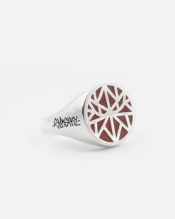 ANELLO CHEVALIER TONDO SIGNATURE SOLOMOSTRY IN ARGENTO