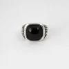ANELLO CHEVALIER VISION OF SUPER CON PIETRA NERA