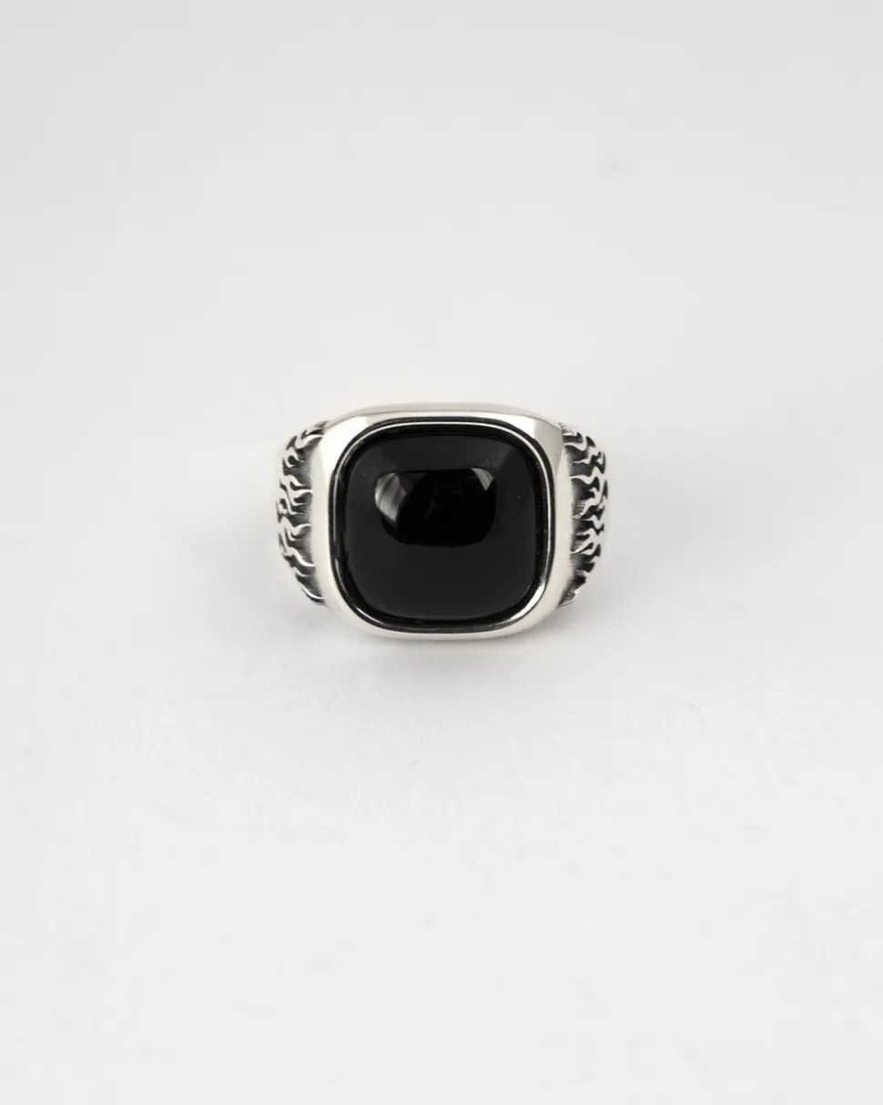 ANELLO CHEVALIER VISION OF SUPER CON PIETRA NERA