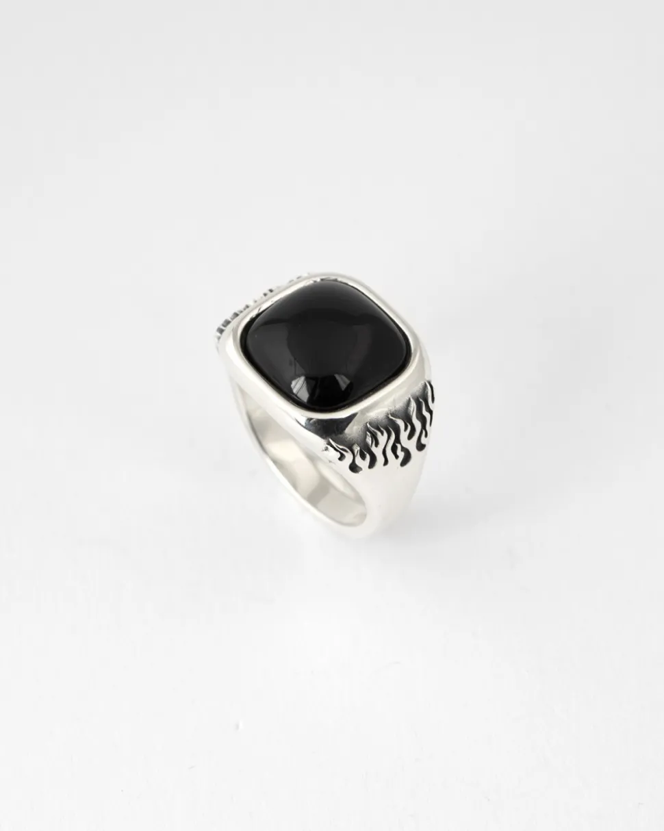 ANELLO CHEVALIER VISION OF SUPER CON PIETRA NERA