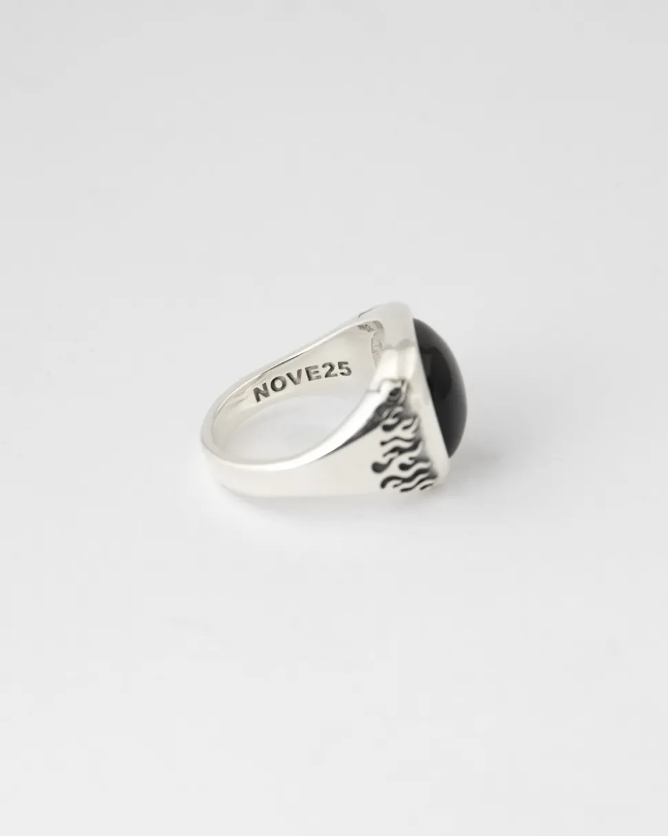 ANELLO CHEVALIER VISION OF SUPER CON PIETRA NERA