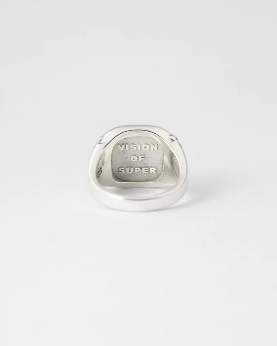 ANELLO CHEVALIER VISION OF SUPER CON PIETRA NERA
