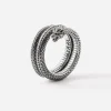 ANELLO DRAGONE CINESE IN ARGENTO