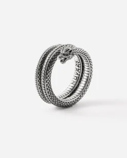 ANELLO DRAGONE CINESE IN ARGENTO