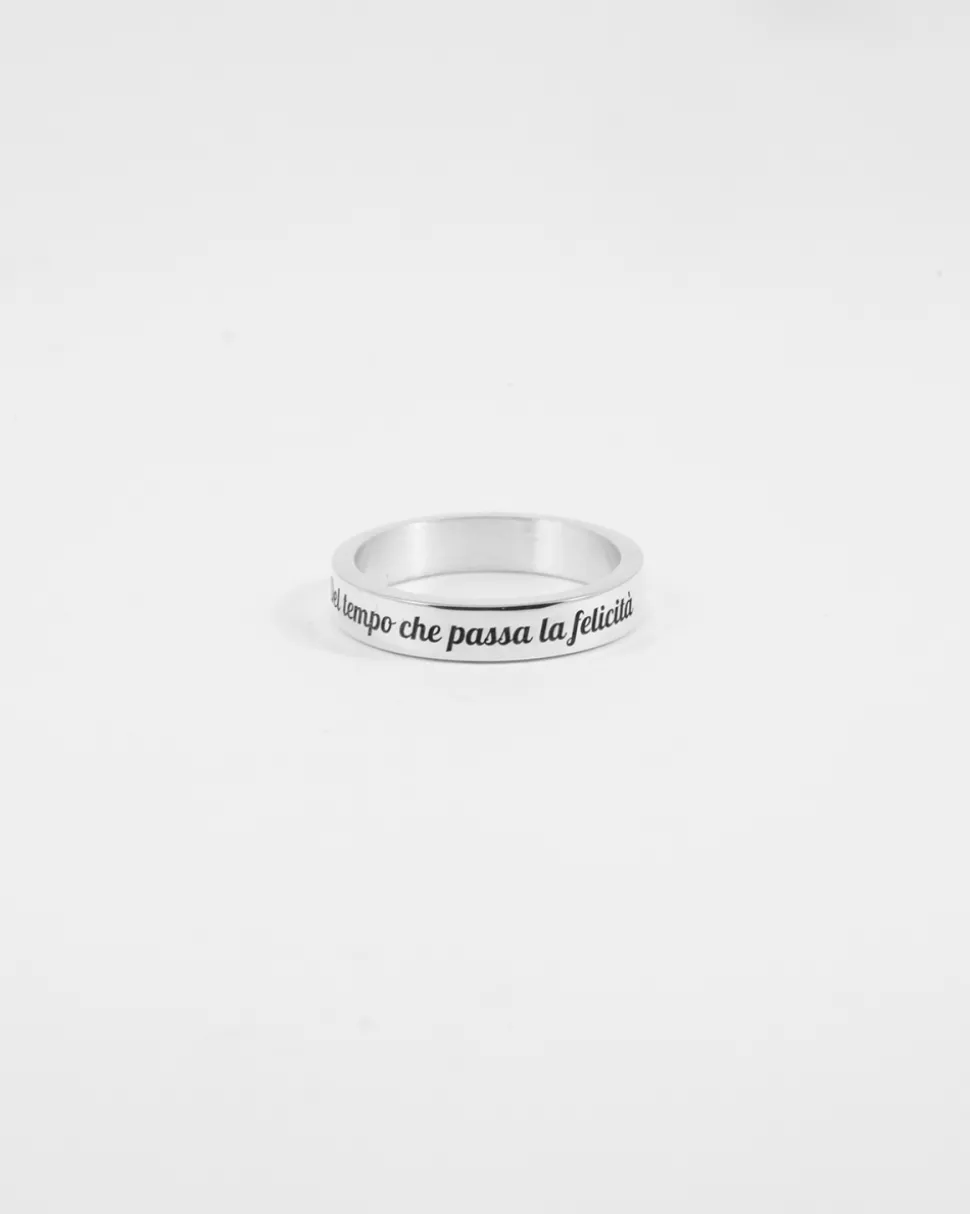 ANELLO FASCIA H4 IN ARGENTO CON INCISIONE PERSONALIZZABILE