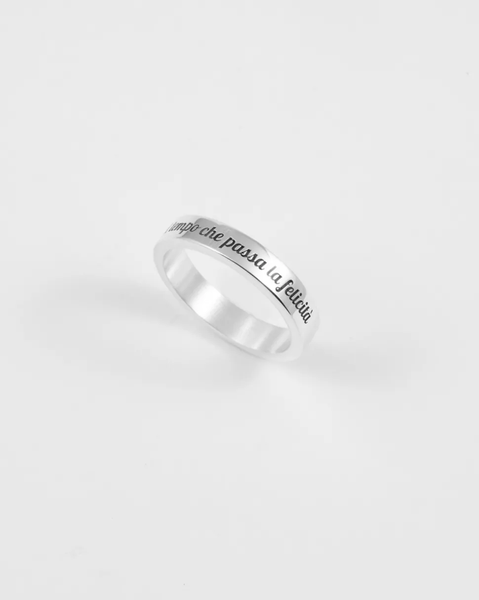 ANELLO FASCIA H4 IN ARGENTO CON INCISIONE PERSONALIZZABILE
