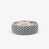 ANELLO FASCIA PUNTINATA IN ARGENTO