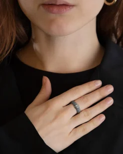 ANELLO FEDE MAGNA GRECIA IN ARGENTO