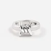 ANELLO FEDE MODULO SPINATO RAZOR IN ARGENTO