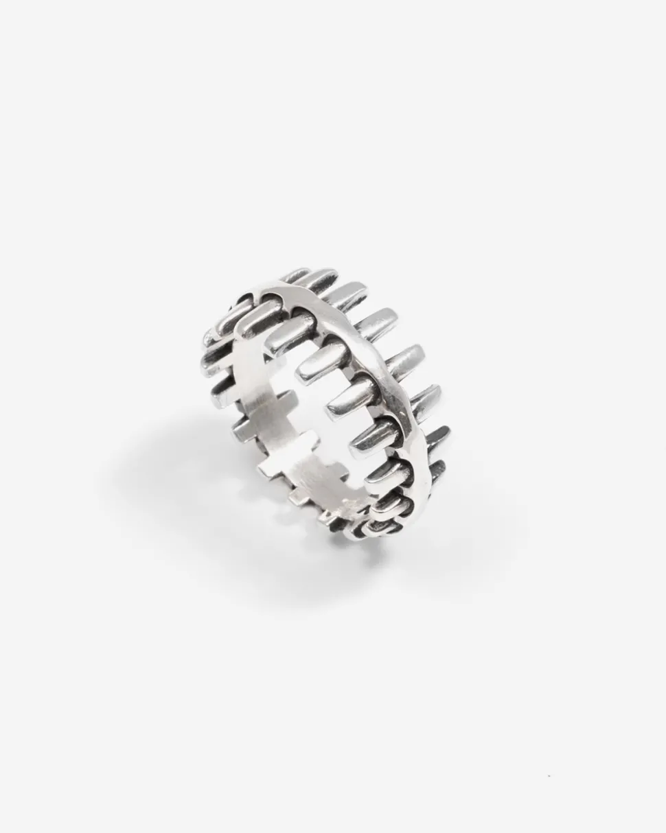 ANELLO FEDE OSSEUS IN ARGENTO