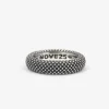 ANELLO FEDE PUNTINATA IN ARGENTO