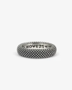 ANELLO FEDE PUNTINATA IN ARGENTO