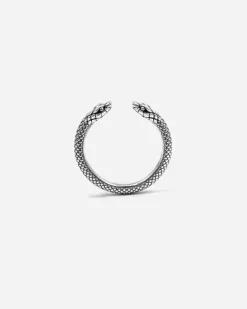ANELLO FEDINA APERTA SERPENTE IN ARGENTO
