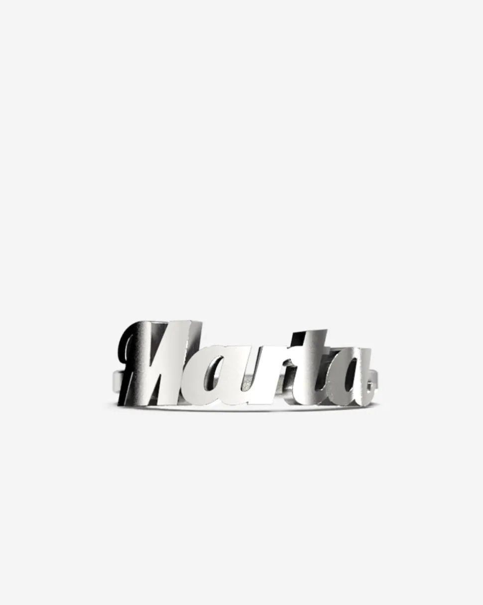 ANELLO FEDINA CON NOME 3D PERSONALIZZABILE