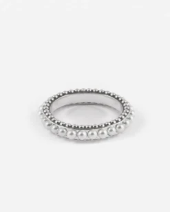 ANELLO FEDINA PUNTINATA SEA GIFT IN ARGENTO CON PERLE