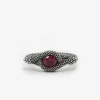 ANELLO FEDINA SOLITARIO SERPENTE CON PIETRA ROSSA