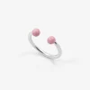 ANELLO PIERCING SFERE GRANDE ROSA