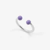 ANELLO PIERCING SFERE GRANDE LILLA
