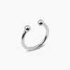 ANELLO PIERCING SFERE GRANDE IN ARGENTO