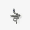 ANELLO SERPENTE CON PIETRA BLU